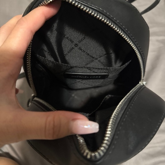 Michael Kors Pebbled Black Backpack - Picture 4 of 5